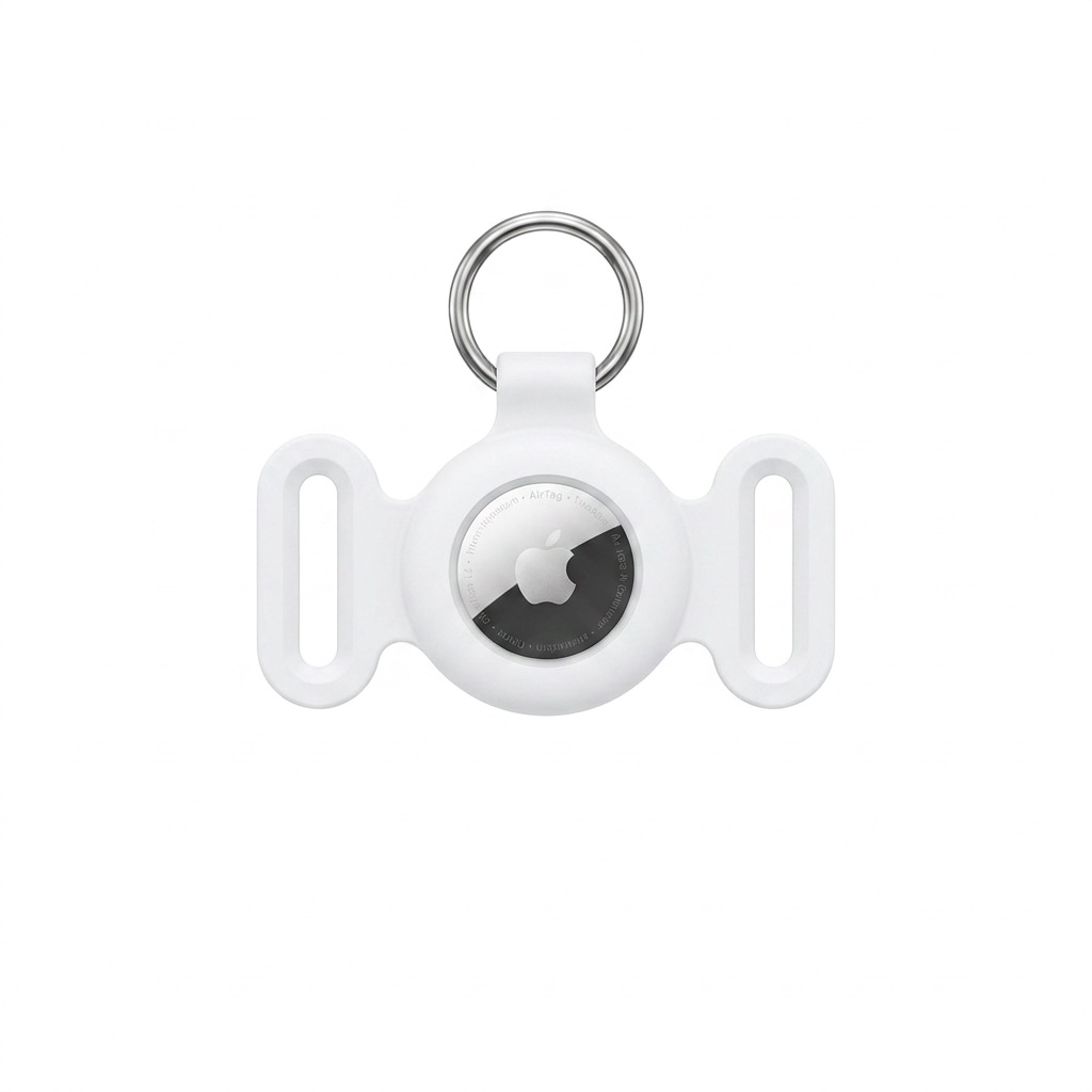Tagalo silicone AirTag collar holder on a white background